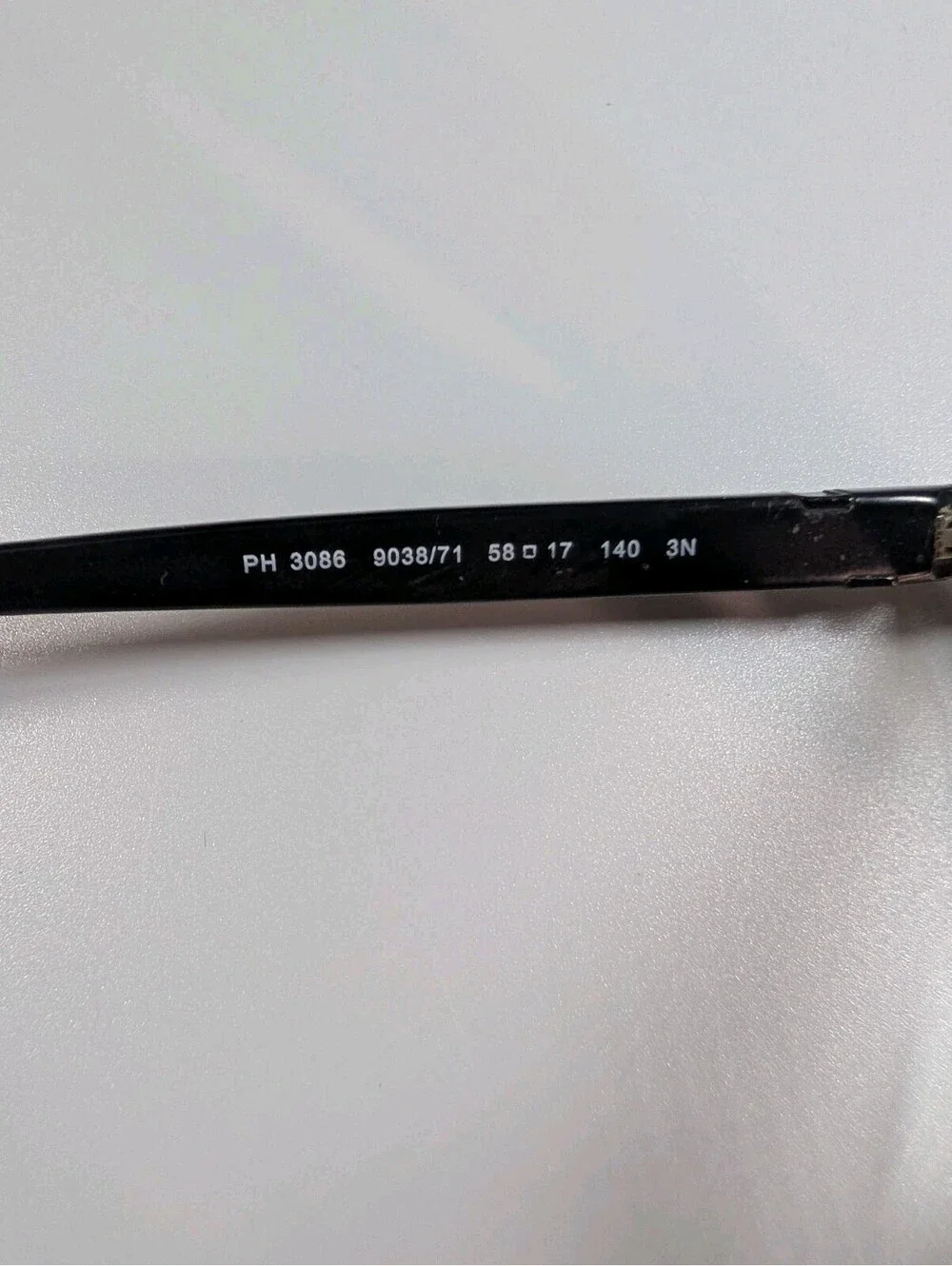 Polo Ralph Lauren Mens 58mm Black PH3086 9038 71 Metal Rectangle Eyeglass Frames